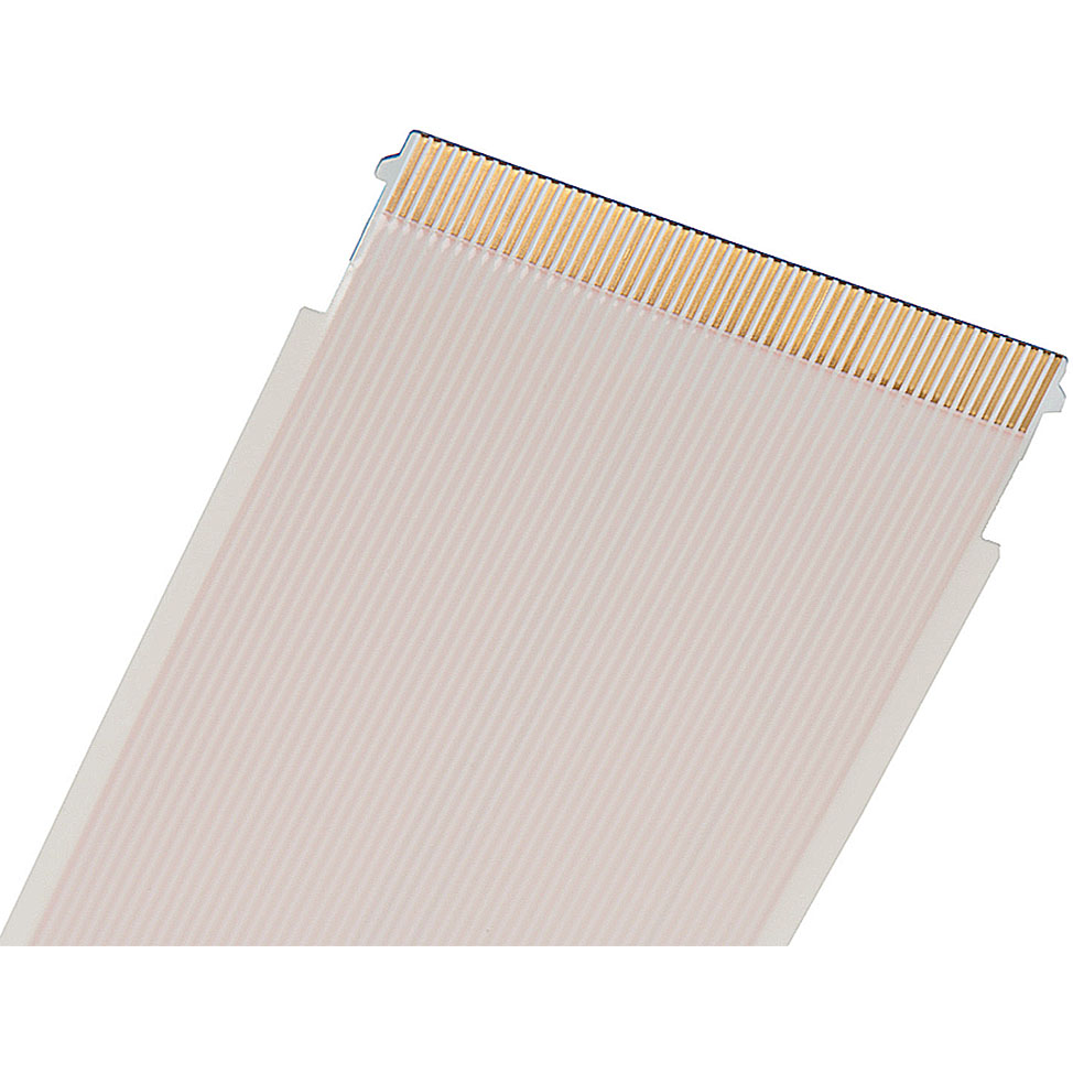 Molex-0150180435 扁平/带状电缆组件 0.50mm Pitch P-Flex FFC Assembly, Same Side Contacts (Type A), 40 Circuits, 152.00mm Cable Length, Gold (Au) Plating, With Ears