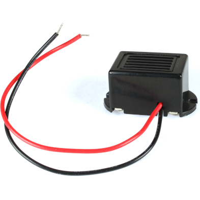 Mallory Sonalert Products-PK-16N04WA-06Q Audio Indicators and Alerts Audio Indicator Piezo 4VDC 8VDC 6VDC 79dBA 300Hz to 500Hz Flange Mount Wire Lead Bulk