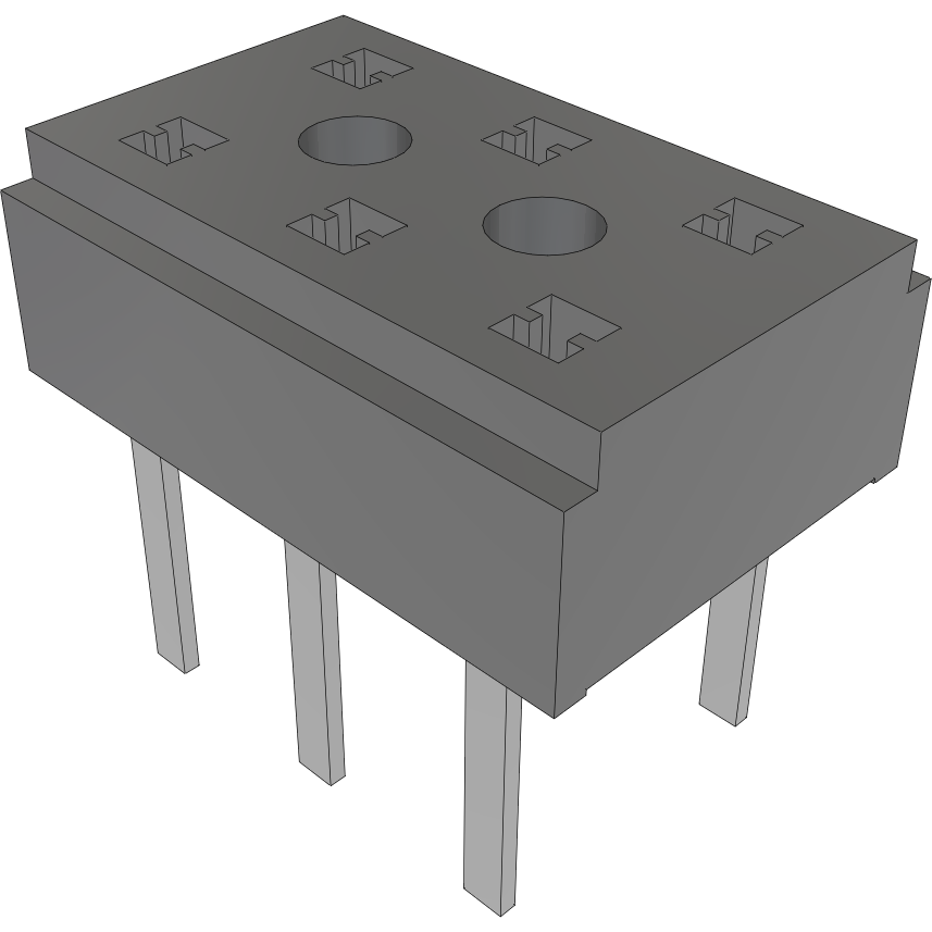 Samtec-CLT-103-03-L-D Steckverbinderleisten und Leiterplattenbuchsen Conn Socket Strip SKT 6 POS 2mm Solder ST Top Entry Thru-Hole TIGER CLAW™ Layer