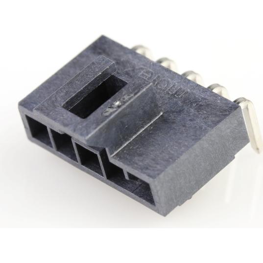 Molex-1053131505 连接器插头及 PCB 插座 Conn Wire to Board HDR 5Power POS 2.5mm Solder RA Side Entry Thru-Hole T/R