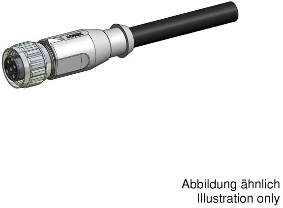 CONEC-43-10032 null Cable Assembly Circular TPU 2m M12 Circular 4 POS F