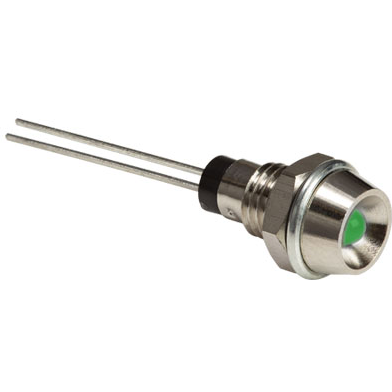 Bivar-MPR3GD Panel Mount Indicators Standard Metal Panel Mount Indicators, 3mm Green