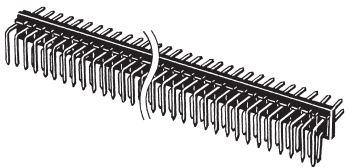 Omron-XG8B-0134 Piastre connettori e prese PCB Conn Unshrouded Header HDR 100 POS 2.54mm Solder RA Side Entry Thru-Hole
