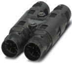 PHOENIX CONTACT-1406370 圆形连接器 QUICKON H-distributor, black, 4+PE pos., 690 V/20 A, without QUICKON nut