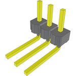 Conn Unshrouded Header HDR 3 POS 2.54mm Solder RA Side Entry Thru-Hole Bulk