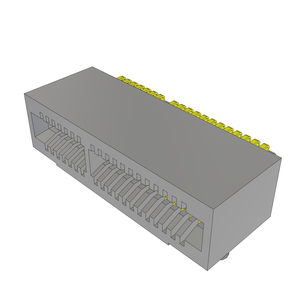 Samtec-MEC1-120-02-S-D-RA1-SL Steckverbinder, Kartenrand Conn Card Edge SKT 40 POS 1mm Solder RA SMD Tube