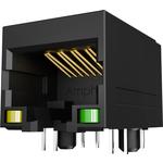 Conn RJ-45 F 8 POS 1.27mm Solder RA Thru-Hole 8 Terminal 1 Port Cat 5e