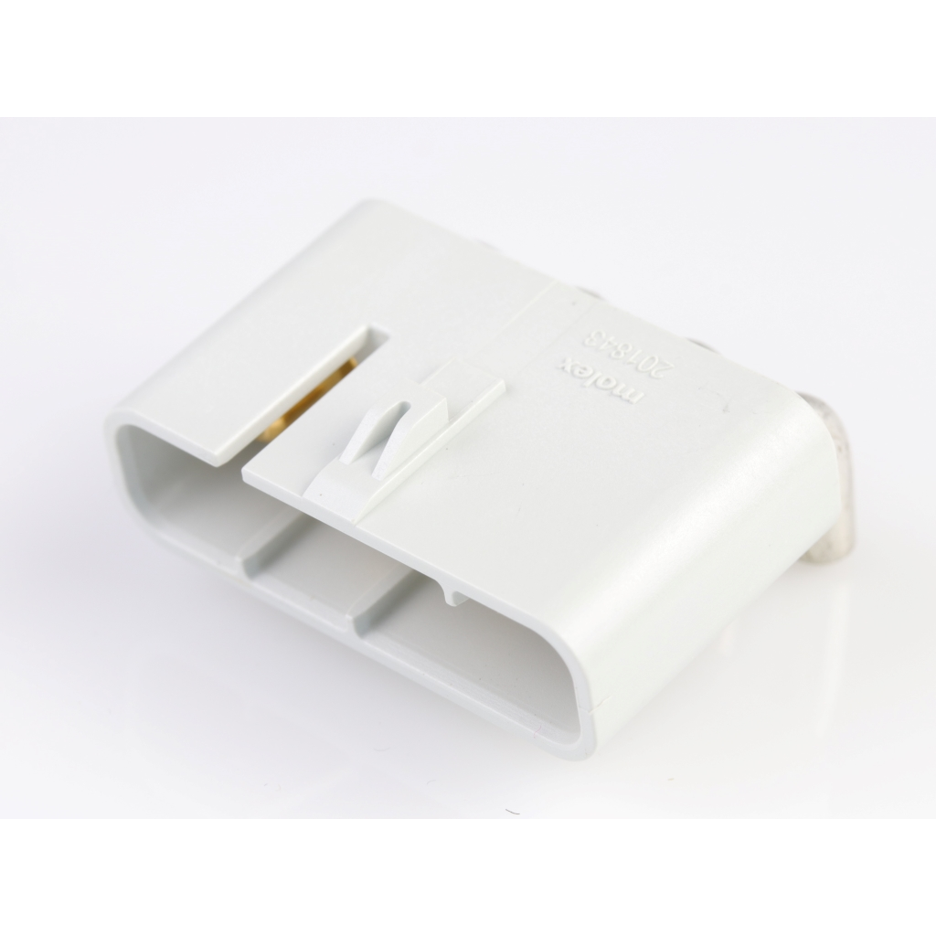 Molex-2018431041 Steckverbinderleisten und Leiterplattenbuchsen Conn HDR M 4HDR POS 7.4mm Solder RA Thru-Hole 4 Terminal 1 Port Multi Cat Tray