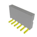 Conn Socket Strip SKT 6 POS 2.54mm Solder RA Side Entry Thru-Hole Layer