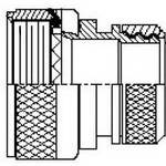 Glenair-311HS001M1505T 抽缩起动适配器 180° 15 Shell Size Electroless Nickel Rotatable