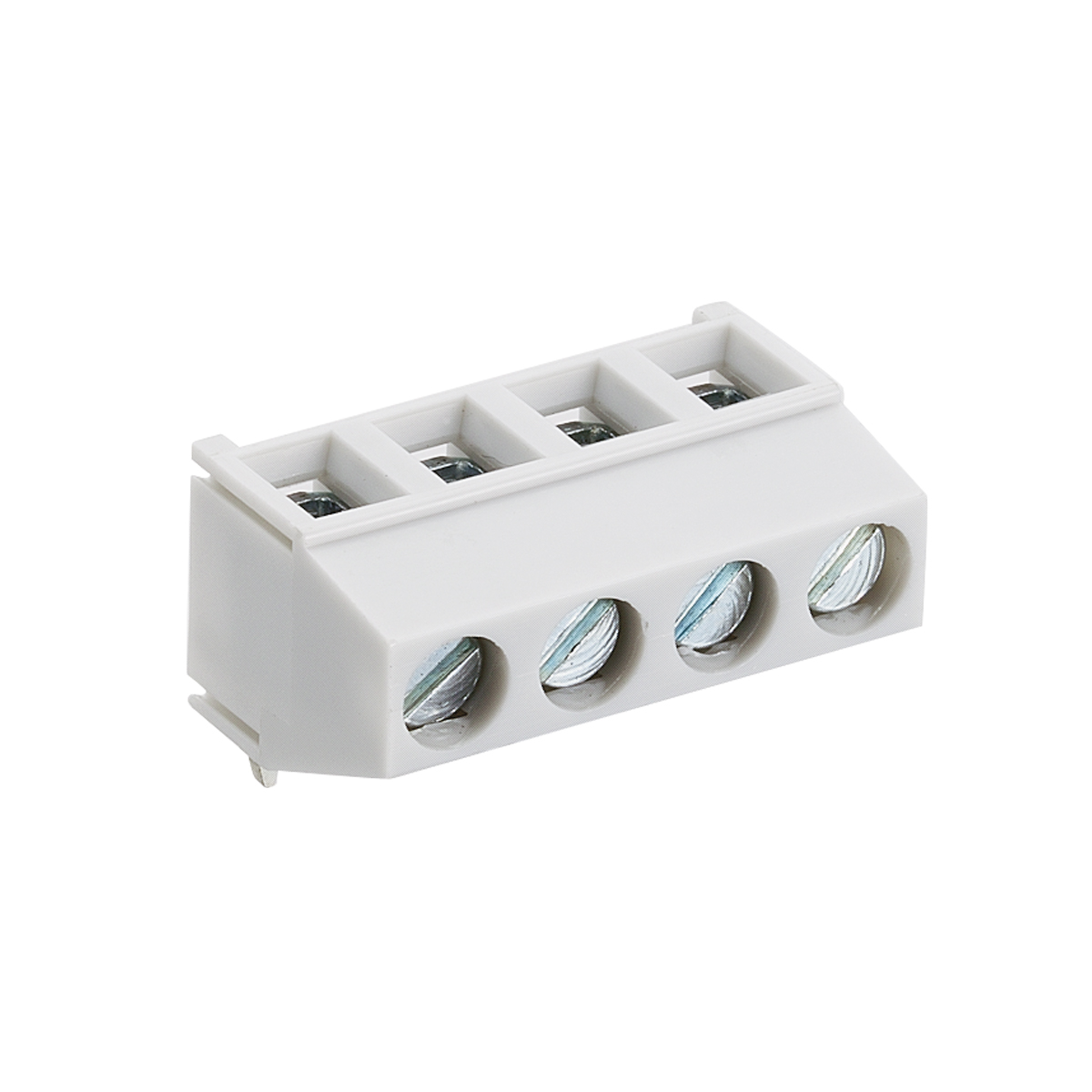 Lumberg-6324 04 Steckverbinder, Klemmenblöcke Conn Terminal Block 4 POS 5mm Solder RA Thru-Hole 16A Box