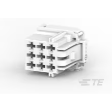 TE Connectivity-7-968971-1 Carcaza de cables discretos de conector Conn Housing RCP 9 POS 5mm Crimp ST Cable Mount Natural Box