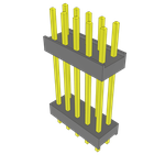 Conn Board Stacker HDR 10 POS 2.54mm Solder ST Thru-Hole Bulk