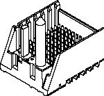 Molex-75705-7608 Steckverbinder, Mutterplatine Conn Backplane HDR 132 POS 3.7mm Press Fit ST Thru-Hole GbX I-Trac™ Tray