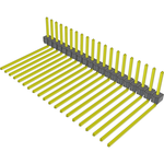 Conn Unshrouded Header HDR 20 POS 2.54mm Solder RA Side Entry Thru-Hole Bulk