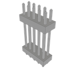 Conn Board Stacker HDR 10 POS 2mm Solder ST Top Entry Thru-Hole Bulk
