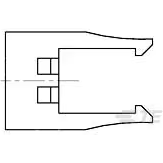 TE Connectivity-926477-3 Steckverbinderzubehör Connector Accessories Retention Plug Straight Polycarbonate Red Bag