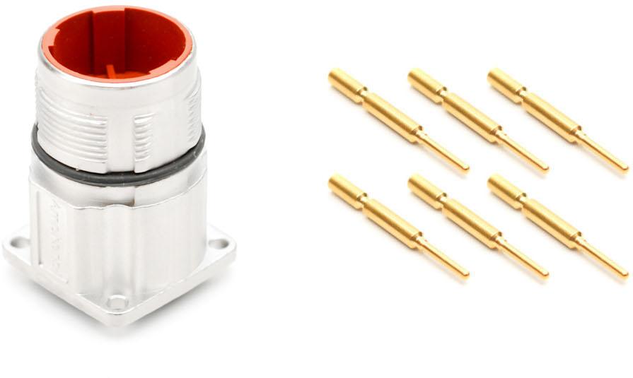 Amphenol-C091 31H012 102 4 Steckverbinder, rund Conn M16 Circular PIN 12 POS Solder ST Cable Mount 12 Terminal 1 Port Box