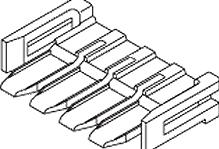 Molex-51348-0513 Steckverbinderzubehör CONNECTOR ACCESSORIES RETAINER NYLON YELLOW BAG