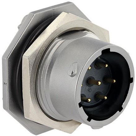 Eaton-UT0X714E7S Steckverbinder, rund Conn Circular SKT 7 POS Solder Cup ST Jam Nut 7 Terminal 1 Port