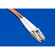 Molex-1060253600 Conector de fibra óptica LC Duplex Connector, Multimode, 128um Ceramic Ferrule, 2.00mm Duplex Cable, Beige Housing, 90°