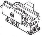 HARTING-09300160306ML 抽缩起动适配器 Panel Mount Housing 180° 16 Shell Size Han®