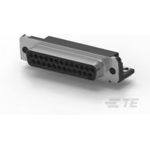 TE Connectivity-5745783-2 Steckverbinder, D-Sub Conn D-Sub SKT 25 POS 1.38mm Solder RA Thru-Hole 25 Terminal 1 Port Tray