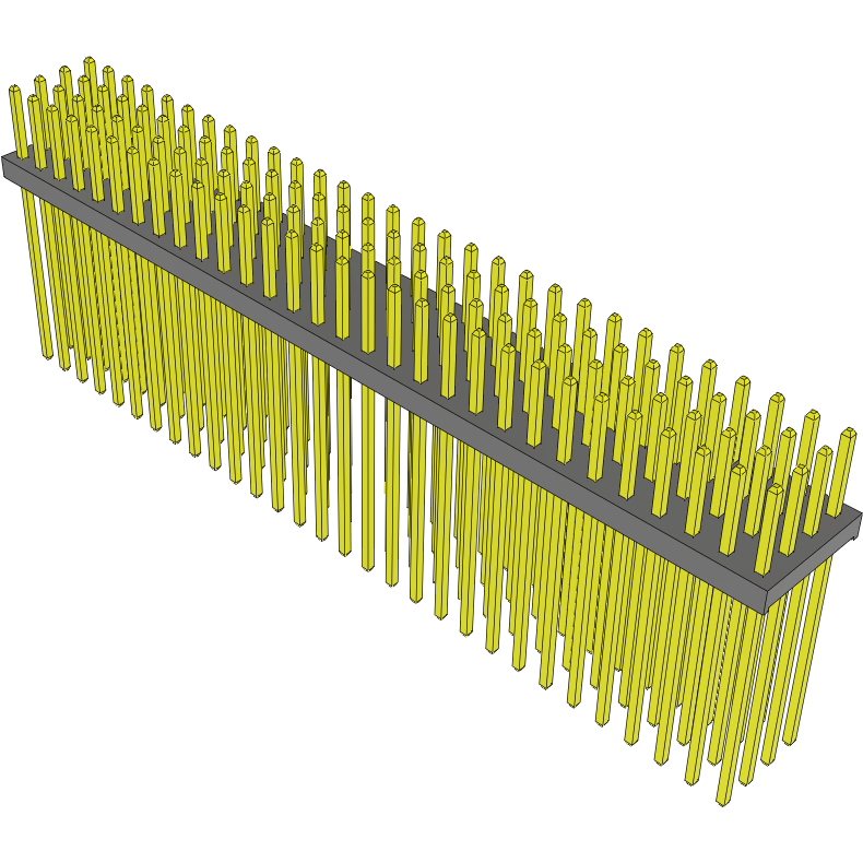 Samtec-MTMM-130-15-G-Q-200 Embases de raccordement et réceptacles PCB Conn Unshrouded Header HDR 120 POS 2mm Solder ST Top Entry Thru-Hole Bulk