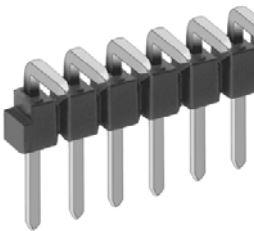 Fischer Elektronik-SL 18/082/08/G Steckverbinderleisten und Leiterplattenbuchsen Conn Unshrouded Header HDR 8 POS 2.54mm Solder RA Side Entry Thru-Hole