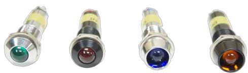 Dialight-679-1322-333F Panel Mount Indicators LED Panel Mount Indicator Uni-Color Orange 1570mcd 2-Pin