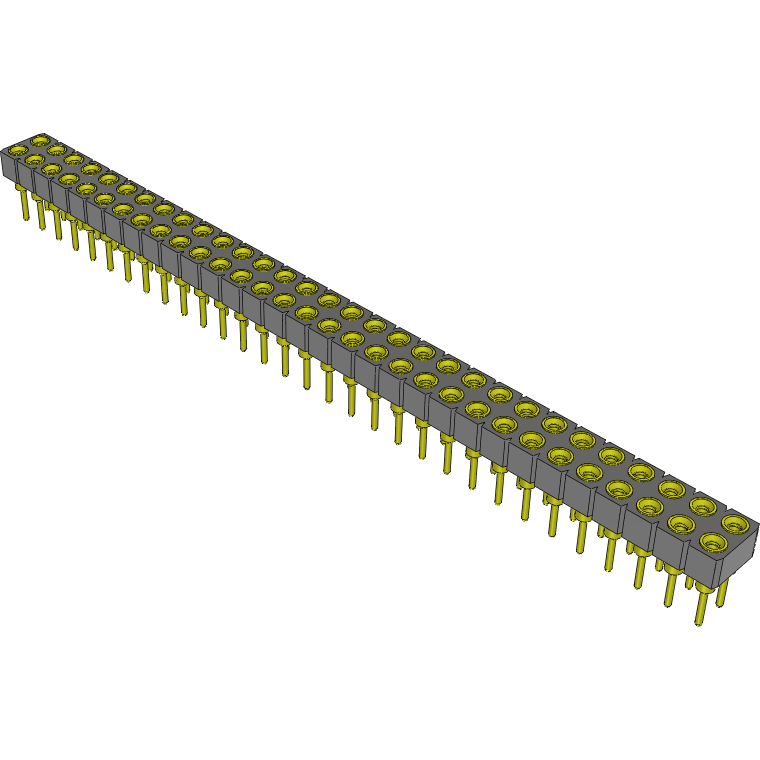 Samtec-SD-131-T-2 Connector Headers and PCB Receptacles Conn Socket Strip SKT 62 POS 2.54mm Solder ST Top Entry Thru-Hole Tube
