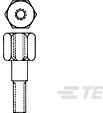 TE Connectivity-552113-1 Accessori per connettori Connector Accessories Standoff Mounting Stud Straight Package