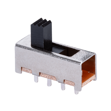 Same Sky (formerly CUI Devices)-SLW-156646-5A-N-D Switch Slide Switch Slide ON ON ON SP3T Raised Slide 0.5A 50VDC 10000Cycles PC Pins Thru-Hole