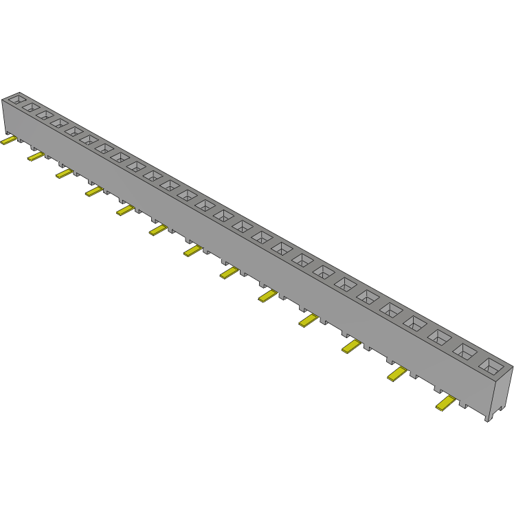 Samtec-SMM-126-02-S-S Connector Headers and PCB Receptacles Conn Socket Strip SKT 26 POS 2mm Solder ST Top Entry SMD TIGER EYE™ Tube