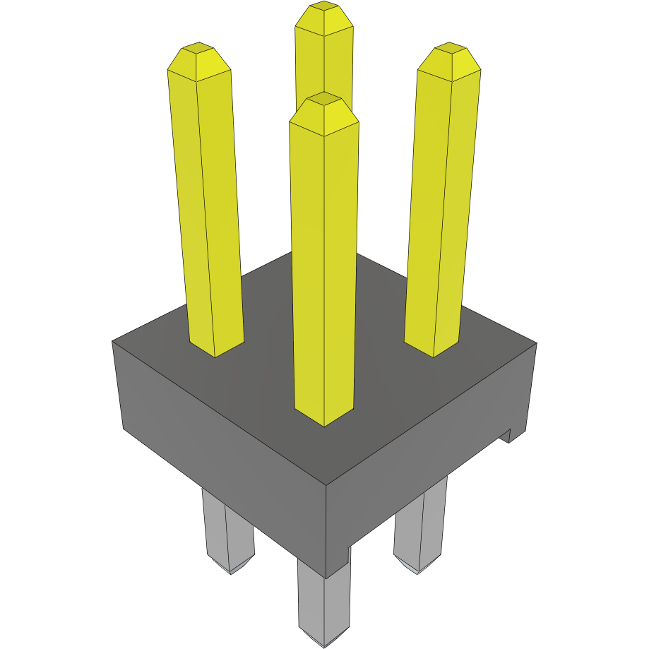 Samtec-TMM-102-03-L-D Connector Headers and PCB Receptacles Conn Unshrouded Header HDR 4 POS 2mm Solder ST Top Entry Thru-Hole Bulk
