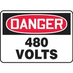 Panduit-PVS1014D7130 Beschriftungen Labels Safety Sign Vinyl Black/Red/White 355.6x254mm