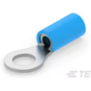 TE Connectivity-8-34161-1 Steckverbinderanschlüsse Ring Tongue Terminal 14-16AWG Copper Blue 22.123mm Tin Loose