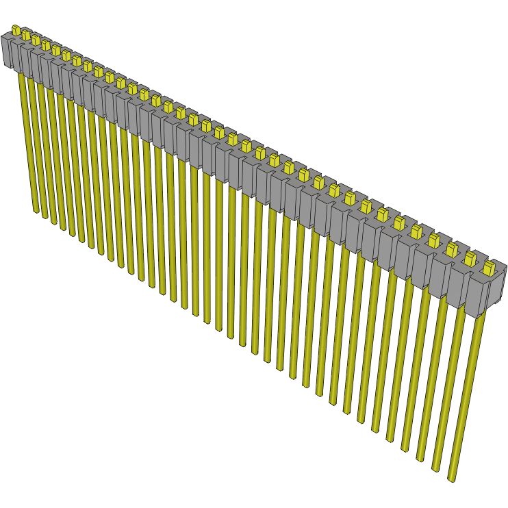 Samtec-MTMS-136-58-G-S-025 Connector Headers and PCB Receptacles Conn Unshrouded Header HDR 36 POS 1.27mm Solder ST Top Entry Thru-Hole Tube