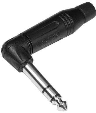 Amphenol-ACPS-RB-AU Steckverbinder für Audio und Video Conn 1/4" Stereo Plug PL 3 POS RA Cable Mount 3 Terminal 1 Port