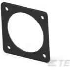 TE Connectivity-81665-5 连接器配件 Connector Accessories Flange Gasket Straight Polybutylene Terephthalate Gray Box