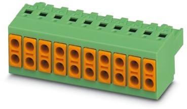 PHOENIX CONTACT-1723324 Bloques terminales del conector Conn PC Terminal Block F 4 POS 5mm Push-In Spring ST Cable Mount 10A Cardboard