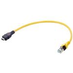 Cable Assembly Round Copper Cable 2.91m 26AWG IX Industrial Type A to RJ-45 8 to 8 POS M-M IDT-IDT