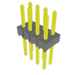 Conn Unshrouded Header HDR 8 POS 2.54mm Solder ST Top Entry Thru-Hole Bulk