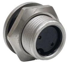 Conxall-SF4282-2SG-3ES 圆形连接器 Conn Circular SKT 2 POS Solder Cup ST Panel Mount 2 Terminal 1 Port Box