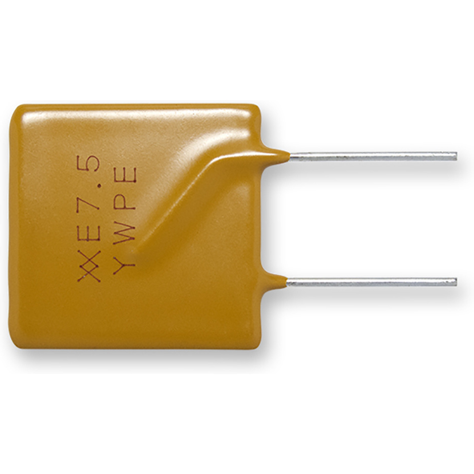 Littelfuse-RF3359-000 PTC, rückstellbare Sicherung PTC Resettable Fuse 7.5A(hold) 15A(trip) 32VDC 100A 6.5W 13s 0.0074Ohm Radial 21.1 X 3.8 X 24.9mm Bag