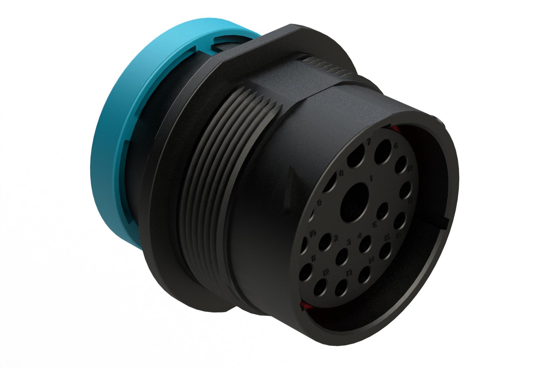 Amphenol-AHDP04-24-18SR-BRA Steckverbinder, rund Conn Circular SKT 18 POS ST Panel Mount 18 Terminal 1 Port Box