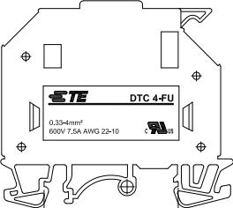 TE Connectivity-2271700-2 Blocs de raccordement de terminaux Conn Terminal Block 4mm Screw ST Cable Mount 7.5A/Contact
