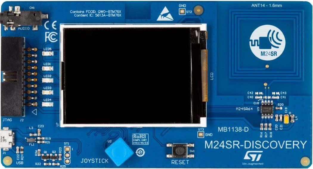 STMicroelectronics-M24SR-DISCO-PREM Cartes et kits de développement RF/sans fil M24SR64-Y NFC/RFID Tag and Transponder Demonstration Kit