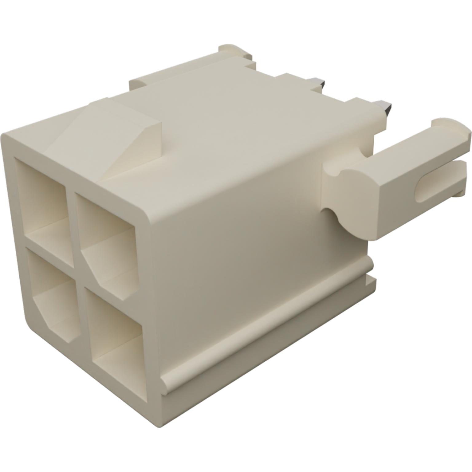 Molex-44472-0451 Connector Headers and PCB Receptacles Conn Wire to Board HDR 4Power POS 4.2mm Solder ST Top Entry Thru-Hole Mini-Fit HCS Tray