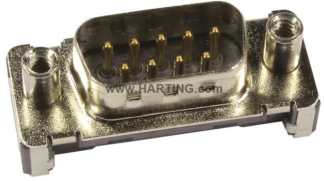 HARTING Technology Group-09554697822741 Connector D-Subminiature Conn D-Sub M 37 POS 1.37mm Solder ST SMD 37 Terminal 1 Port Reel